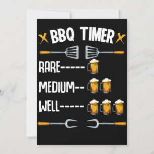 BBQ GRILLEN Timer Rare Medium Well Beer Drink
