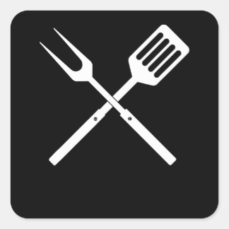 BBQ | GRILLEN Utensils novelty GRILLEN Grill Tools Quadratischer Aufkleber