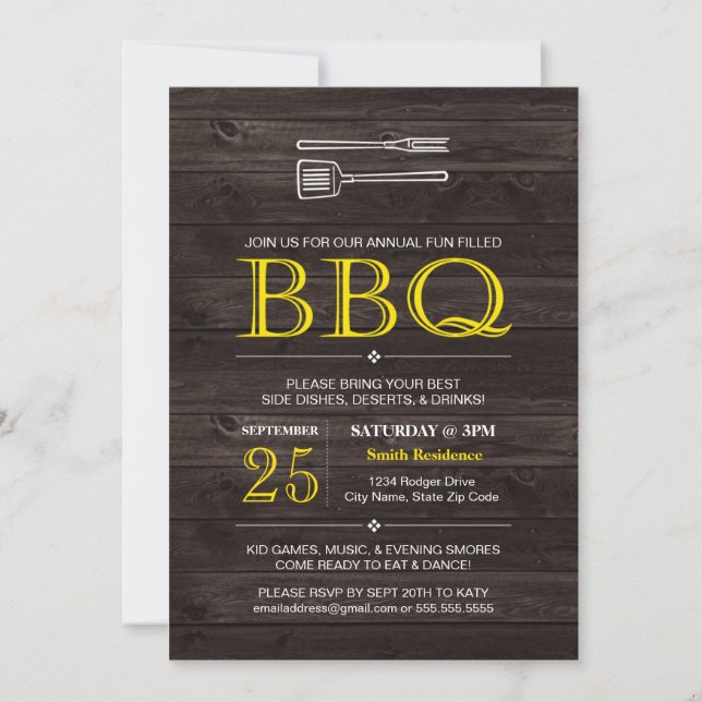 BBQ ! Invitation (Devant)