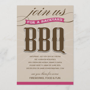 BBQ JARDIN INVITATION À LA FÊTE