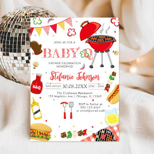 BBQ Kinder BABY-Q Baby Shower Einladung