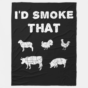 BBQ-Liebhaber ID Smoke That Chef Smoker BBQ-Gesc Fleecedecke