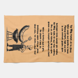 BBQ Master’s Humorous Poem Geschirrtuch