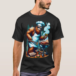 BBQ-Meister Bigfoot Chef Grill Kochen Barbecue T-Shirt