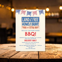 BBQ-Party Patriotisch Amerikanisch 4. Juli