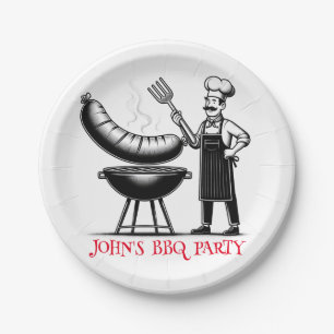 BBQ Party  Personalized Chef  Pappteller