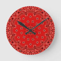 BBQ Red Paisley Western Bandana Scarf Print
