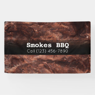 BBQ Restaurant Fumé Grillé Bannière d'affaires
