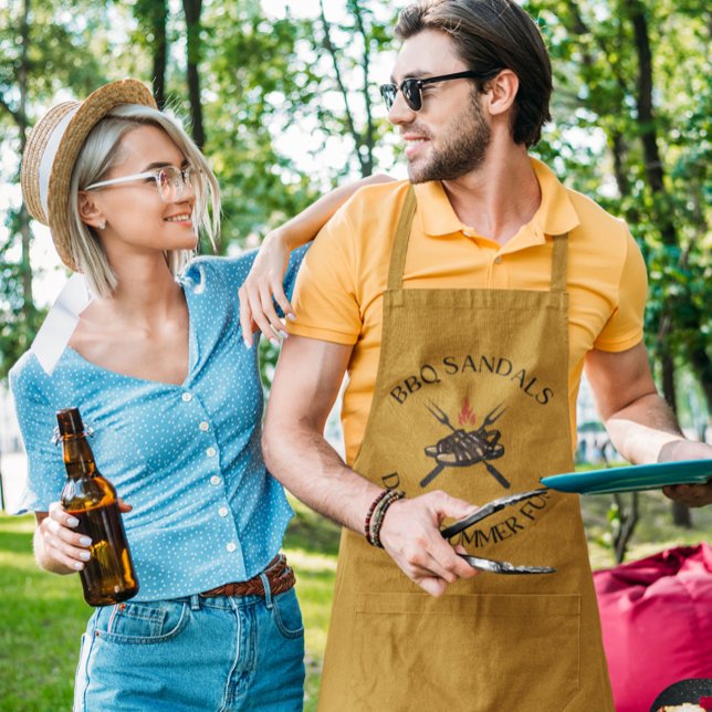 BBQ Sandals Papa's Summer Fun ! | Tablier pour hom (Créateur téléchargé)