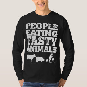 BBQ Savoureux, Gens Mangeant T-shirt Animaux Savou