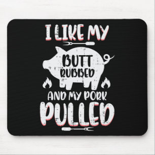 Bbq-Schweinefleisch gerieben gezogen Lustig Byrbec Mousepad