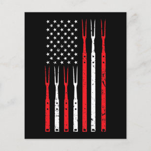 BBQ   Shirt for Men Vater Gift Patriotic USA Flag Flyer