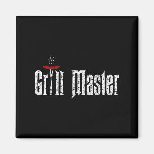 BBQ-T-Shirt-Sprüche, Grillmeister-Shirt, Geschenk Magnet