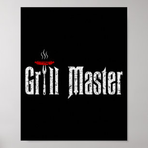 BBQ-T-Shirt-Sprüche, Grillmeister-Shirt, Geschenk  Poster