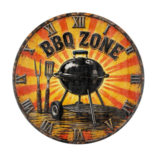 BBQ Zone Grill Master Outdoor Kitchen & Man Cave  Schneidebrett (Vorderseite)