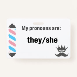 BBS Pronouns Sie/sie Ausweis