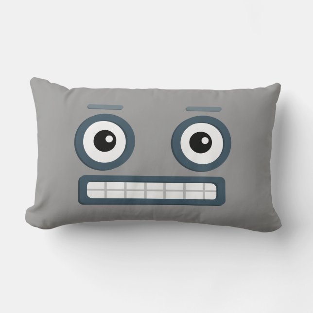 BBSS Roboter-Kissen (21" x13") Lendenkissen (Vorderseite)