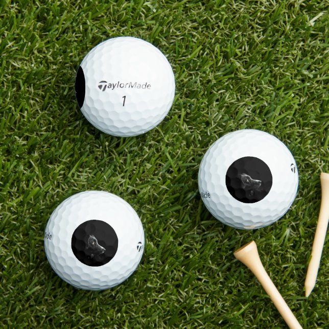 bc auf schwarz golfball (Insitu Gras)