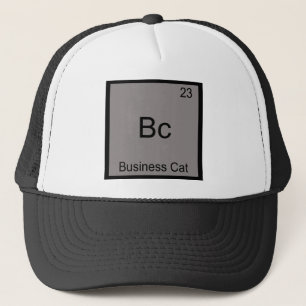 Bc - Business Cat Lustiges Chemie-Element-Symbol Truckerkappe