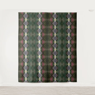 BC Fall Trees Ikat 3 Wandteppich