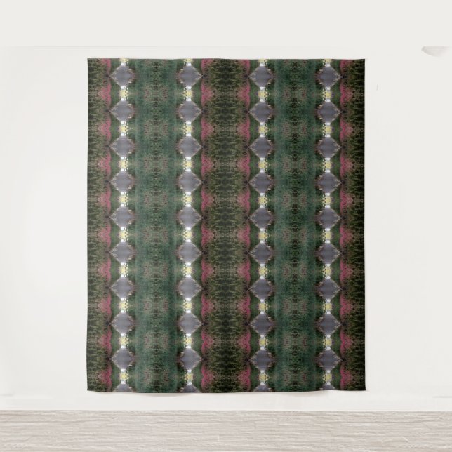 BC Fall Trees Ikat 3 Wandteppich (Vorderseite)