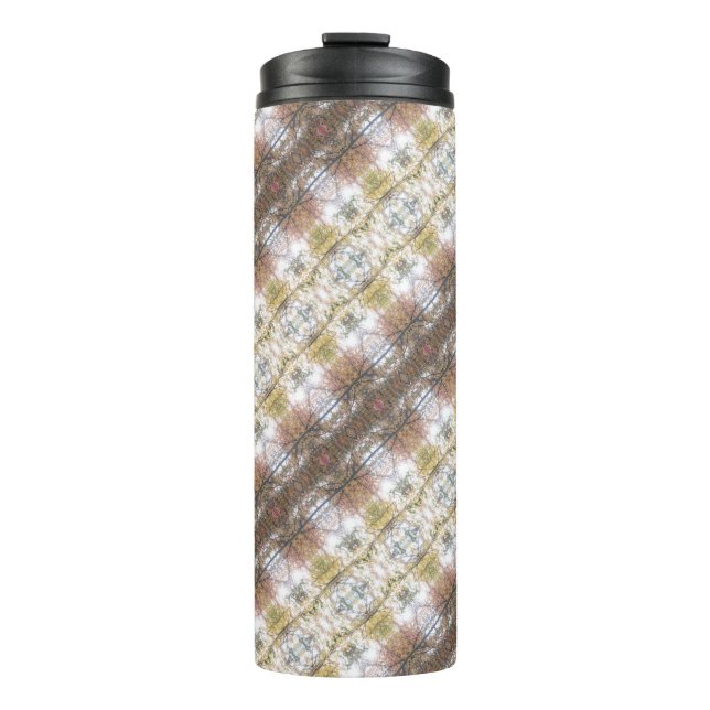 BC Fall Trees Ikat angled Thermosbecher (Vorderseite)