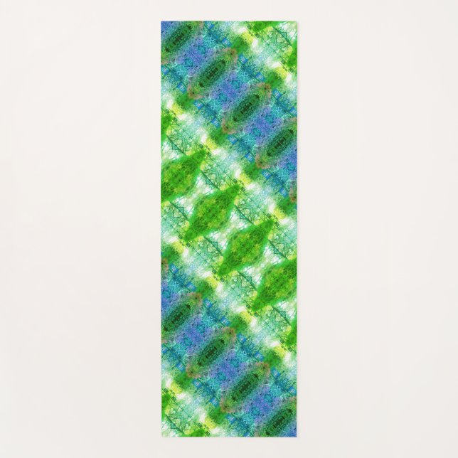 BC Fall Trees x GL Ikat 2 Yogamatte (Vorderseite)