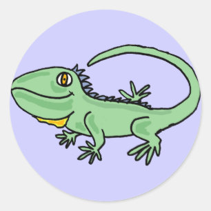 BC - Iguana Cartoon Sticker