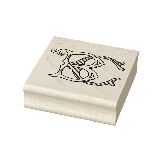BC Monogram CB Monogram Kautschuk Tinte Briefmarke Gummistempel (Stempel)