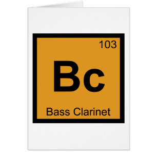 Bc - Musik für Bassklarinette Chemie Periodensyste