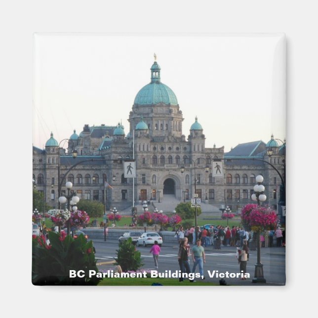 BC Parlament Gebäude/Victoria BC Kanada Magnet (Vorne)