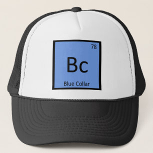 Bc - Periodische Tabelle "Blue Collar Worker Chemi Truckerkappe