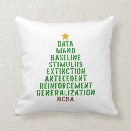 BCBA Christmas Decor, ABA Therapy, BCBA Gift, Kissen