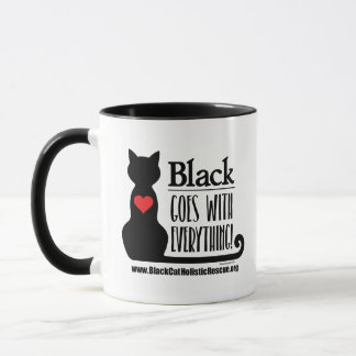 BCHR Schwarzes gehört zu alles! kombinierte Tasse