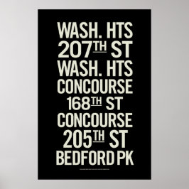 BCL Vintage U-Bahn-Zeichen Plakate