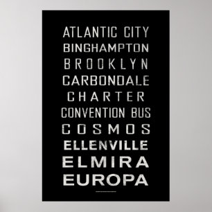 BCL Vintages Untergrundbahn-Zeichen: Atlantic City Poster