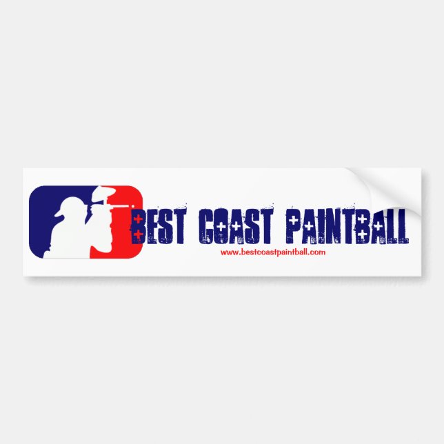 BCP Paintball-Sport-Logo Autoaufkleber (Vorne)