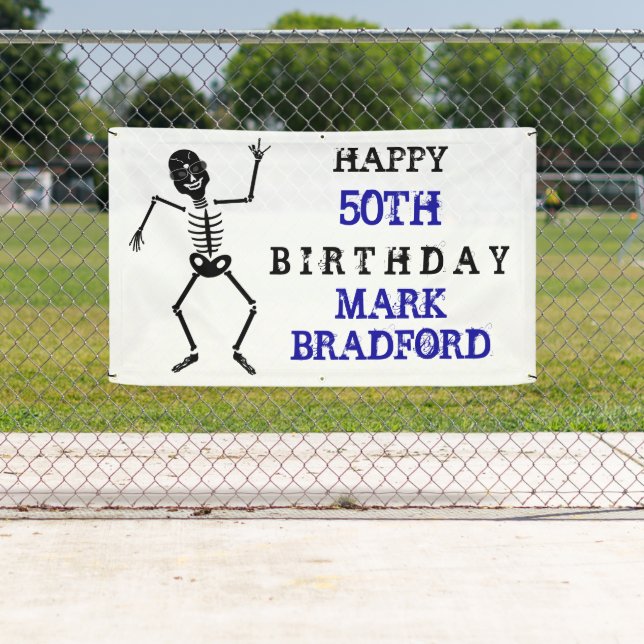 BD-Banner, Skeletton-Friedenszeichen, Alter/Name e Banner (Insitu)