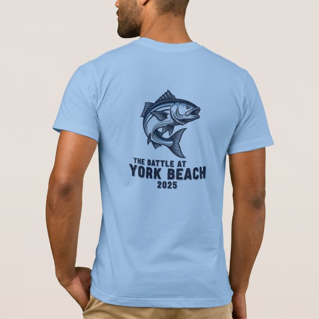 BD - BATTLE AM YORK BEACH/STRIPER Tri-Blend-Shirt T-Shirt (Rückseite)