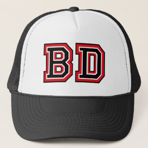 "BD" Monogramm Truckerkappe