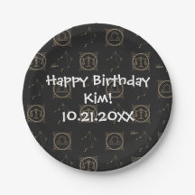 Bday Black & Gold Zodiac Libra Astrologie Sternzei
