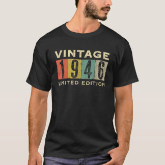 Bday Gift Limited Edition Retro Design für 1946 T-Shirt