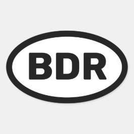 BDR-Autoaufkleber Ovaler Aufkleber