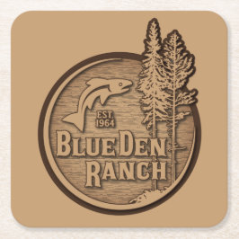 BDR-Logo 2020 Rechteckiger Pappuntersetzer