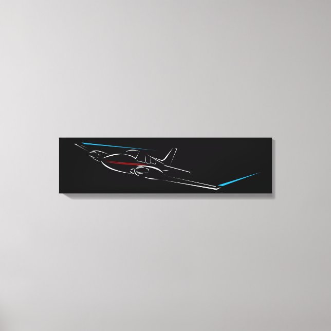 BE-55 Baron Leinwanddruck (Vorderseite)