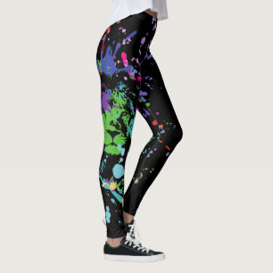 "Be a lion" Design mit Löwenkopf auf schwarz Leggings