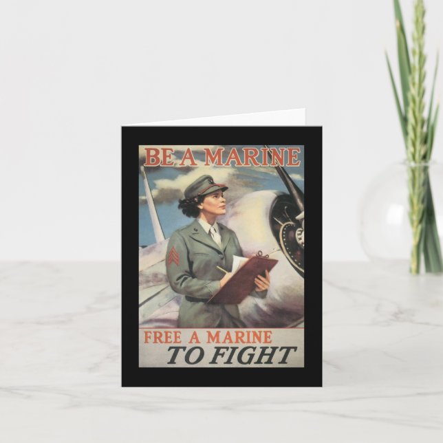 Be A Marine World War II Karte (Vorderseite)