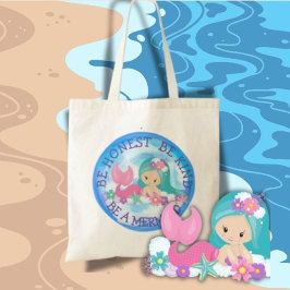 BE A Mermaid Cute Happy tote Bag Tragetasche