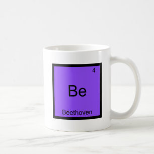 Be - Beethoven Funny Chemistry Element Symbol T-Sh Kaffeetasse