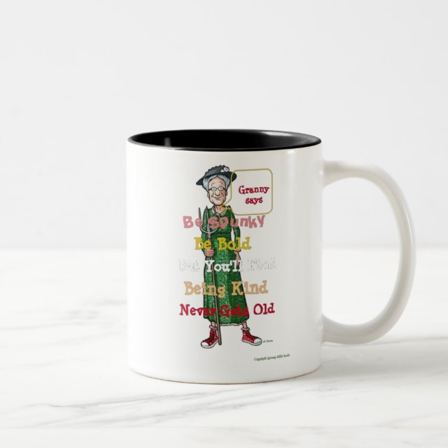 Be Bold, Be Kind Zweifarbige Tasse (Rechts)